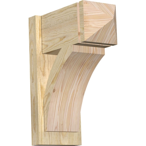 Ekena Millwork Thorton Arts & Crafts Rough Sawn Outlooker, Douglas Fir, 8"W x 16"D x 20"H OUT08X16X20THR03RDF - main